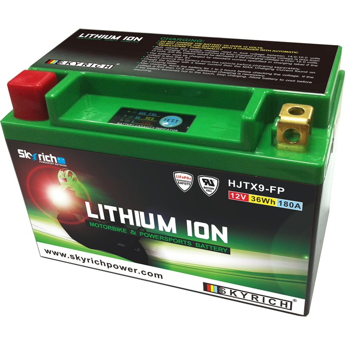 Bateria de Lítio Skyrich LTX9-BS (Com Indicador de Carregamento) 1