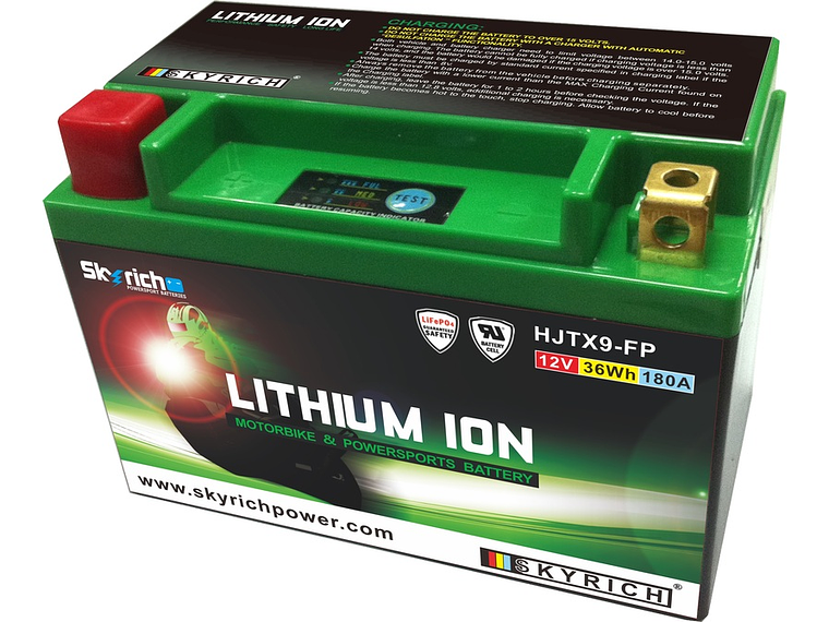 Bateria de Lítio Skyrich LTX9-BS (Com Indicador de Carregamento) 1