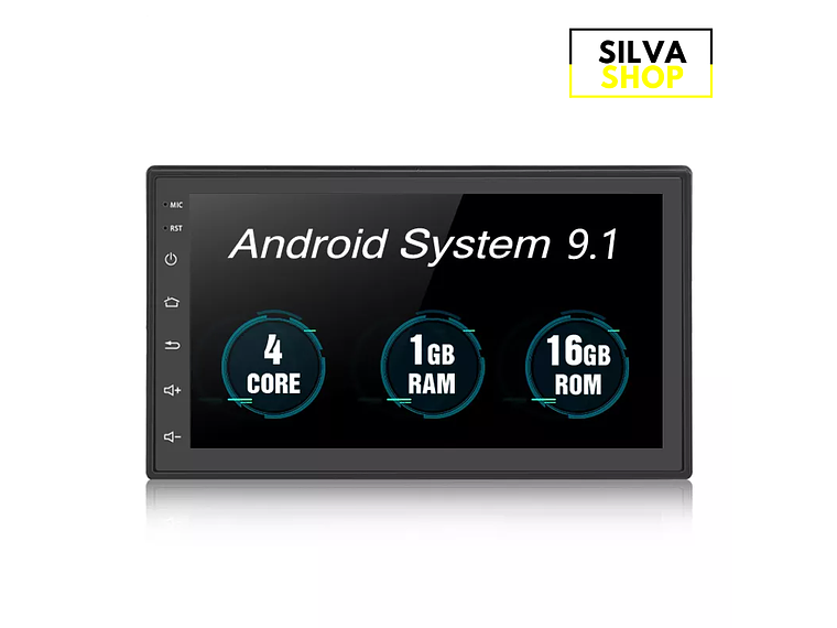 Autorrádio 2DIN Android 9.1 7