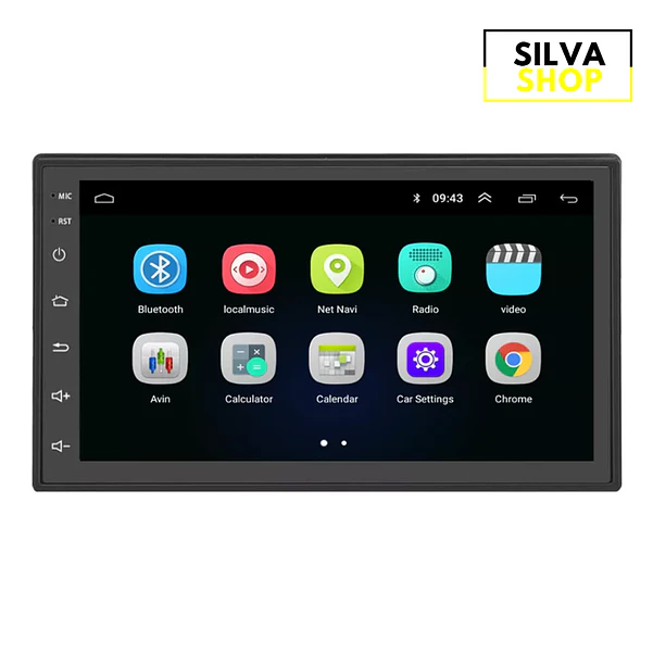 Autorrádio 2DIN Android 9.1 7
