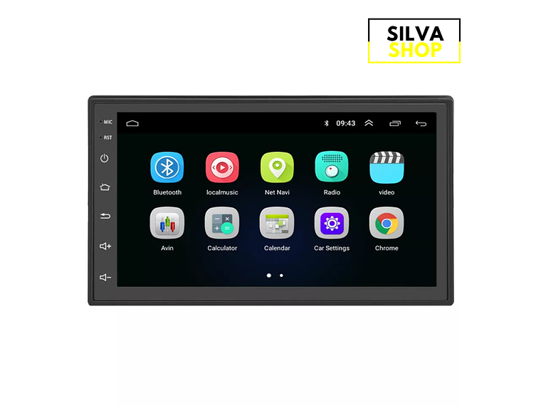 Autorrádio 2DIN Android 9.1 7