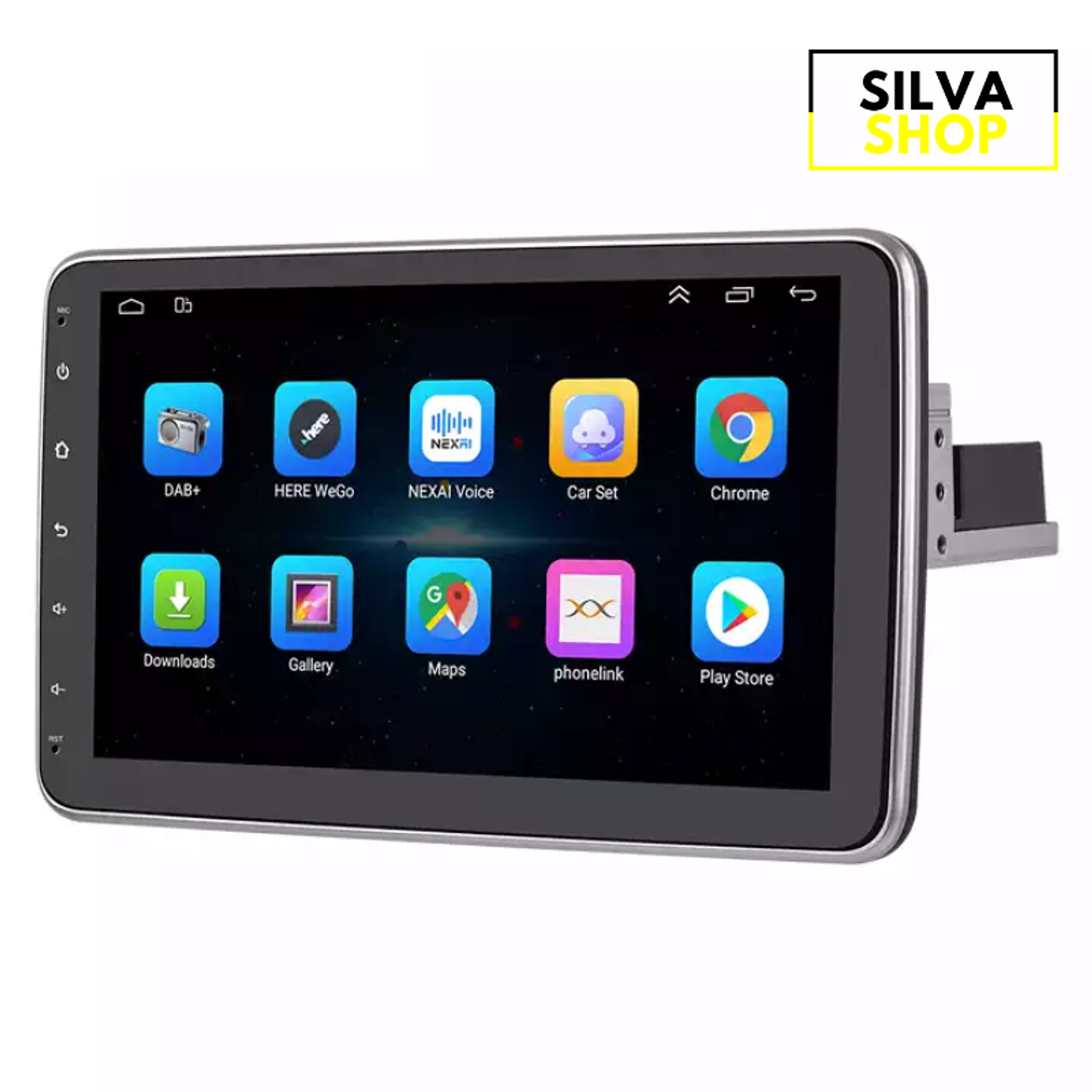 Autorrádio 1DIN Rotativo 180º 10 Polegadas Android - GPS WIFI 2GB 32GB 1