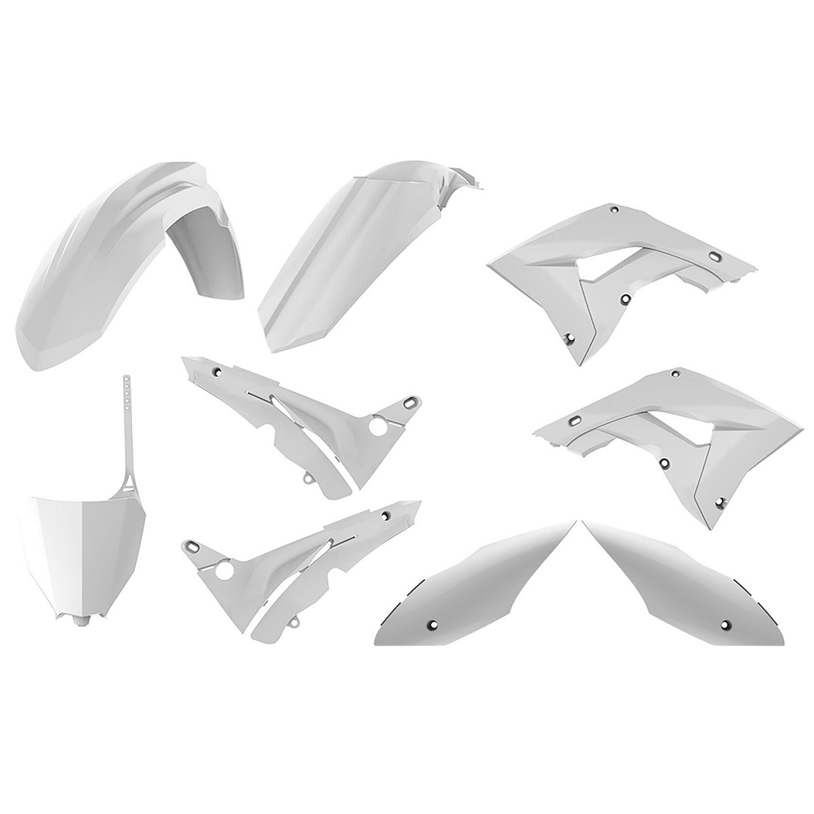 Kit Plásticos Honda CR125/CR250 2002-2007 (Branco) 1