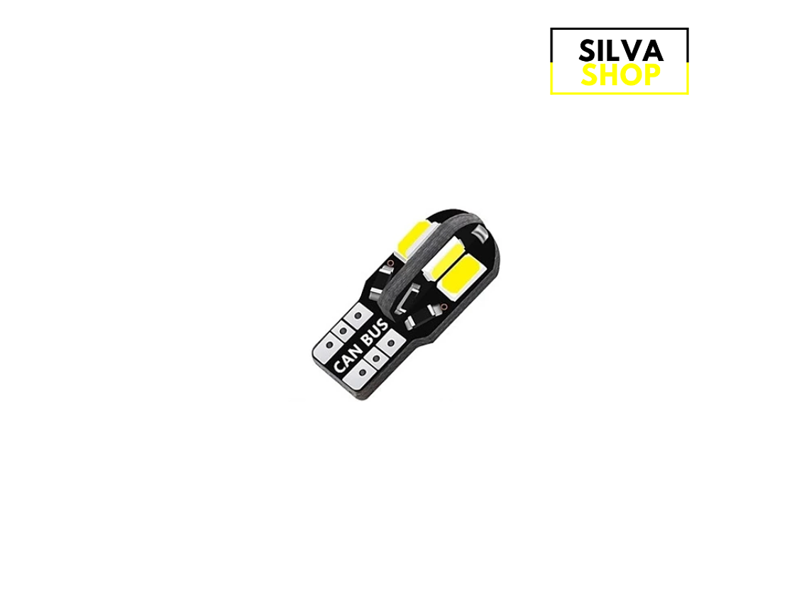 Lâmpada W5W T10 LED Canbus Cor Branca 1