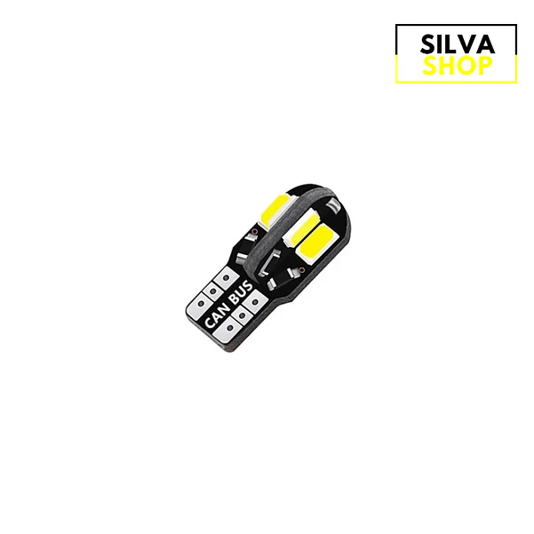 Lâmpada W5W T10 LED Canbus Cor Branca 1