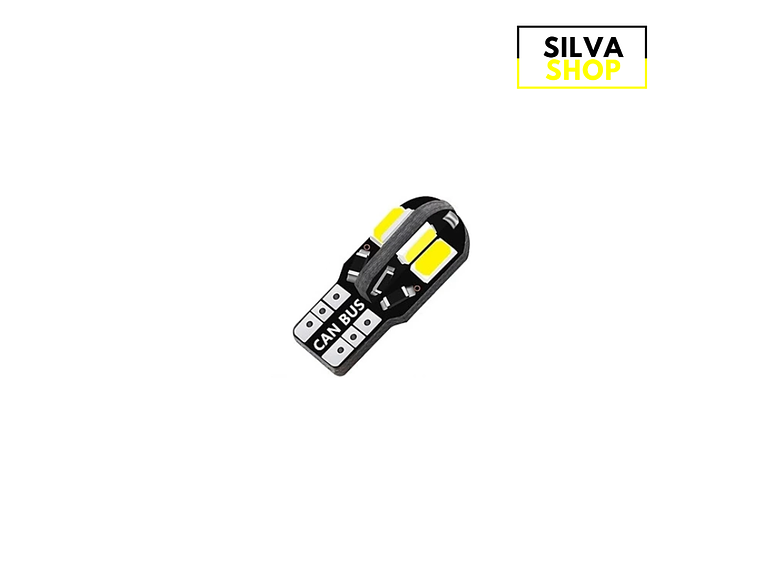 Lâmpada W5W T10 LED Canbus Cor Branca 1