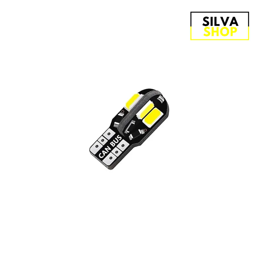 Lâmpada W5W T10 LED Canbus Cor Branca 1