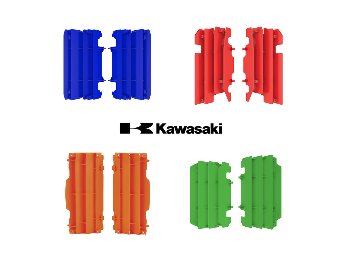 Proteção Radiador Kawasaki Polisport 1