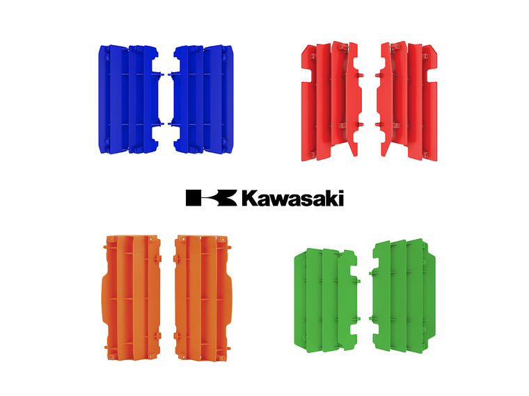 Proteção Radiador Kawasaki Polisport 1