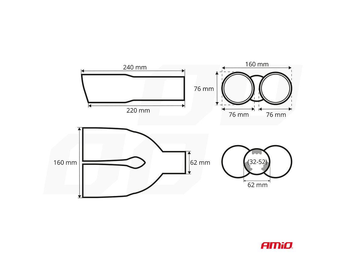 Punta Doble de Acero Inoxidable - MT 022BLC 5
