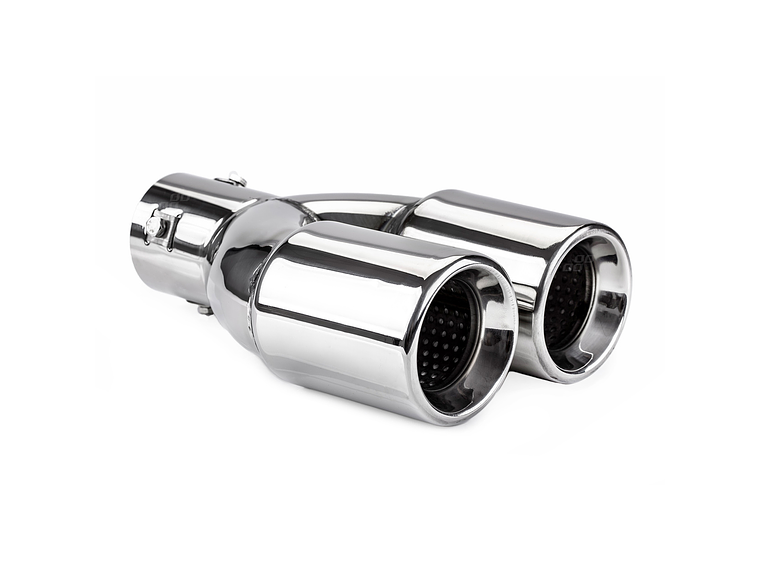 Ponteira Dupla Cromada em Inox - AMiO 1