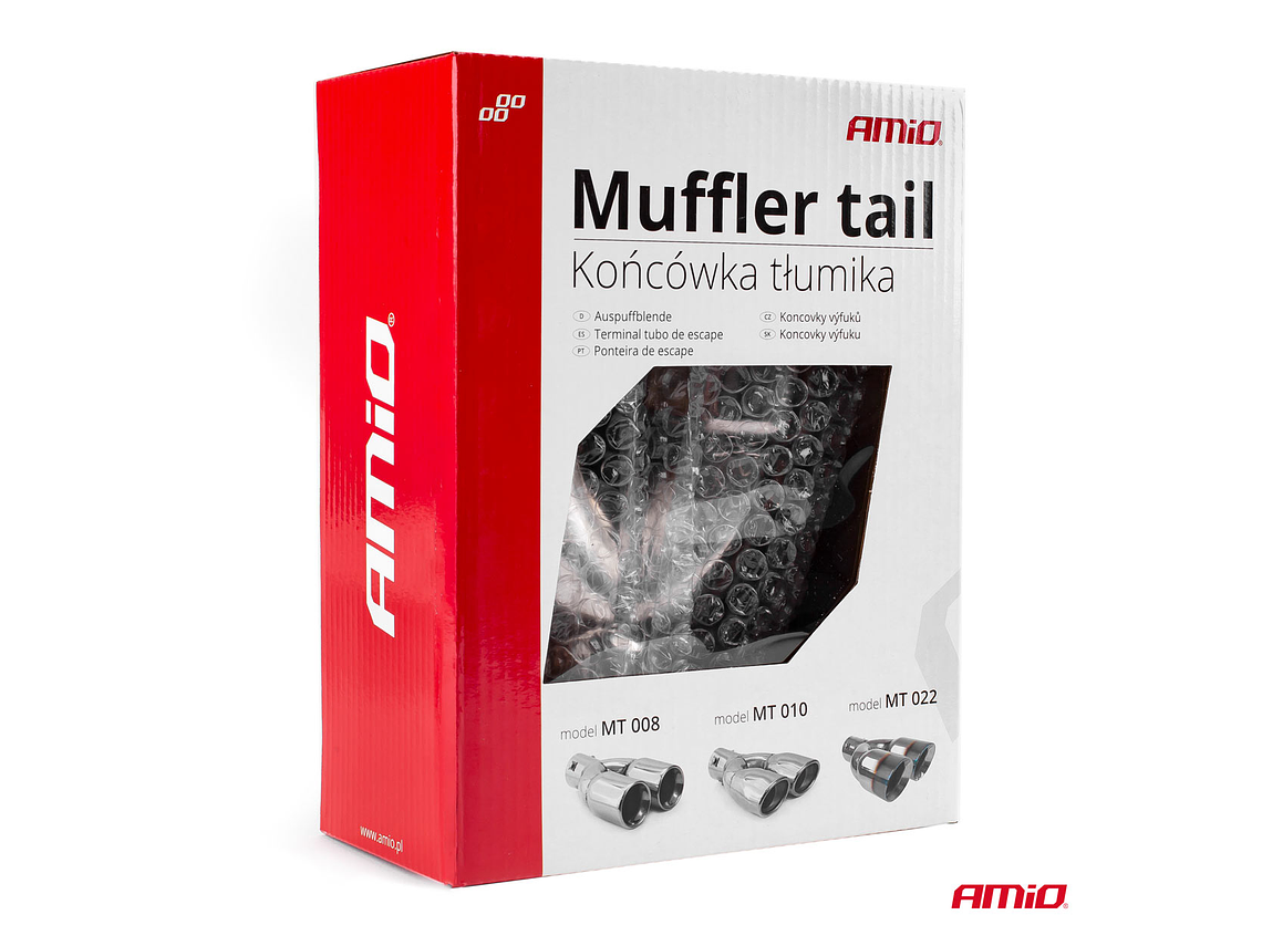 Ponteira Dupla Cromada em Inox - AMiO 4