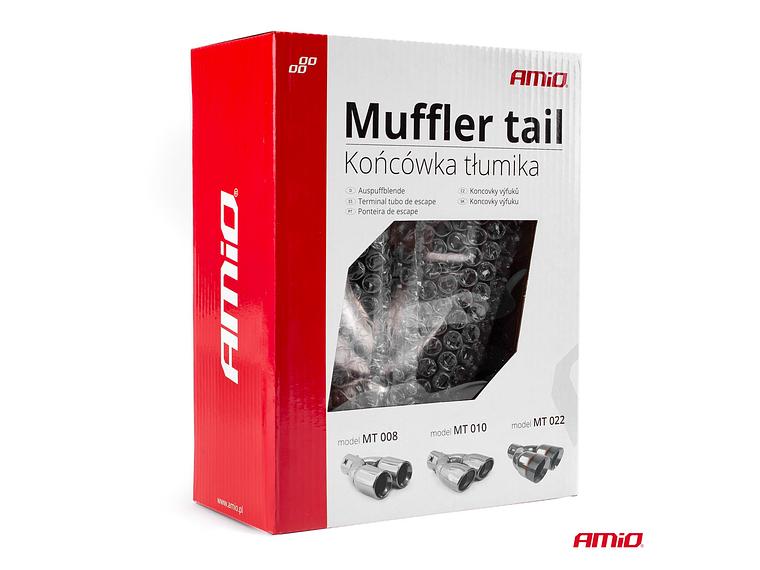 Ponteira Dupla Cromada em Inox - AMiO 4