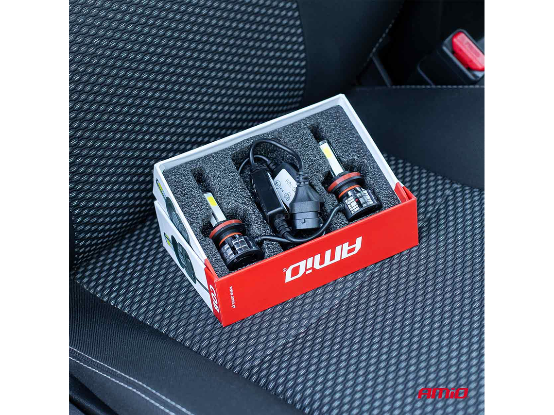 Lâmpadas LED H7 38W COB 12V/24V - AMiO  4