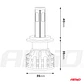 Lâmpadas LED H7 38W COB 12V/24V - AMiO  - thumbnail 10