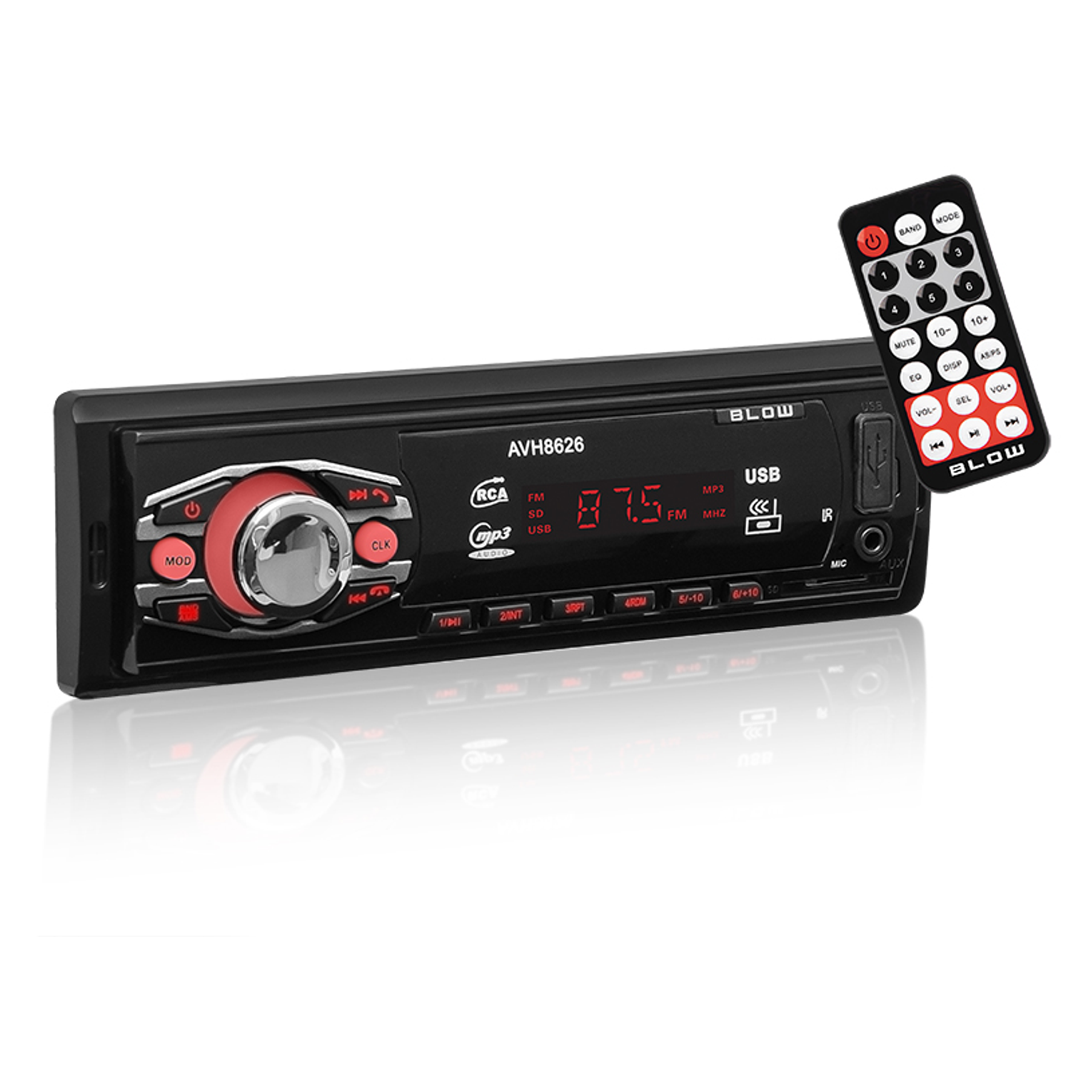 Autorrádio MP3/USB/SD/MMC/BT + Comando - AVH-8626 Blow 1