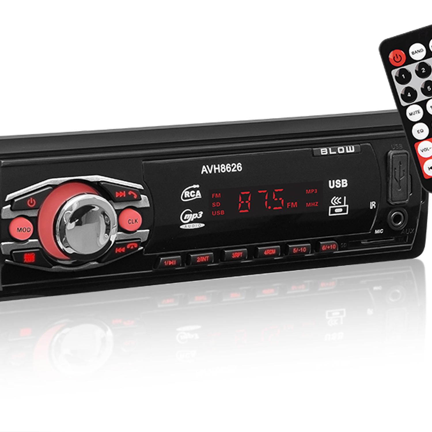 Autorrádio MP3/USB/SD/MMC/BT + Comando - AVH-8626 Blow 1