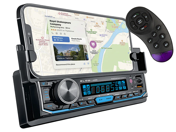 Autorrádio MP3 / USB / AUX / Bluetooth c/ Suporte Telemóvel AVH-8970 - Blow 1