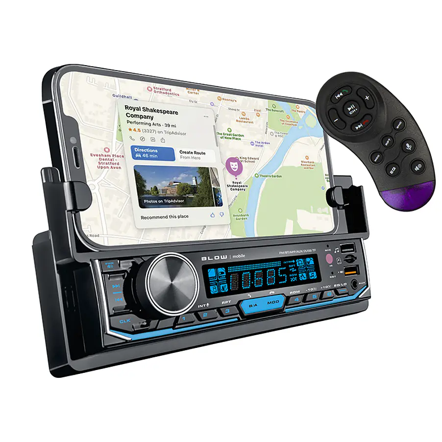 Autorrádio MP3 / USB / AUX / Bluetooth c/ Suporte Telemóvel AVH-8970 - Blow 1