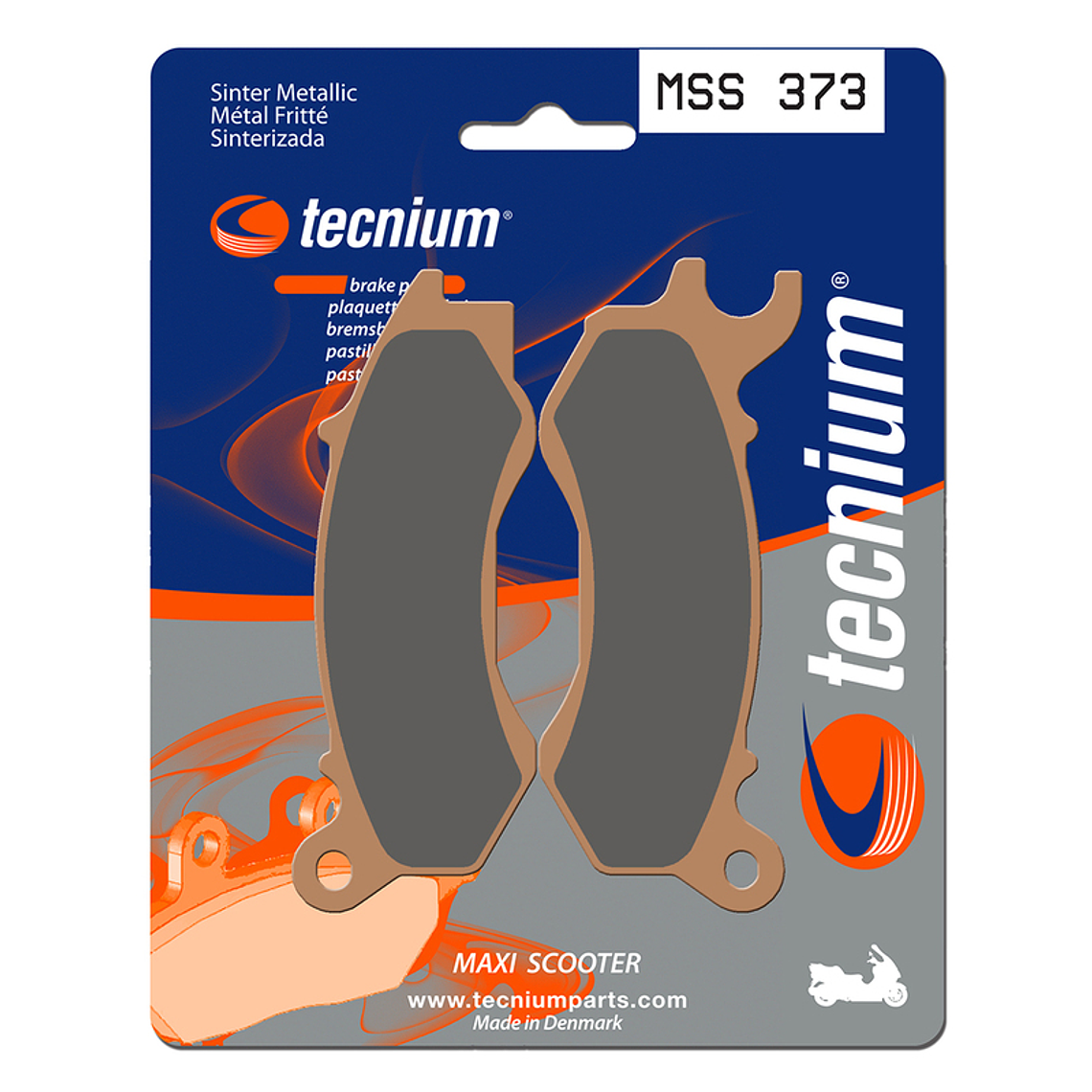 Pastilhas de Travão Sinterizadas Honda PCX 125 Frente MSS373 - Tecnium 1