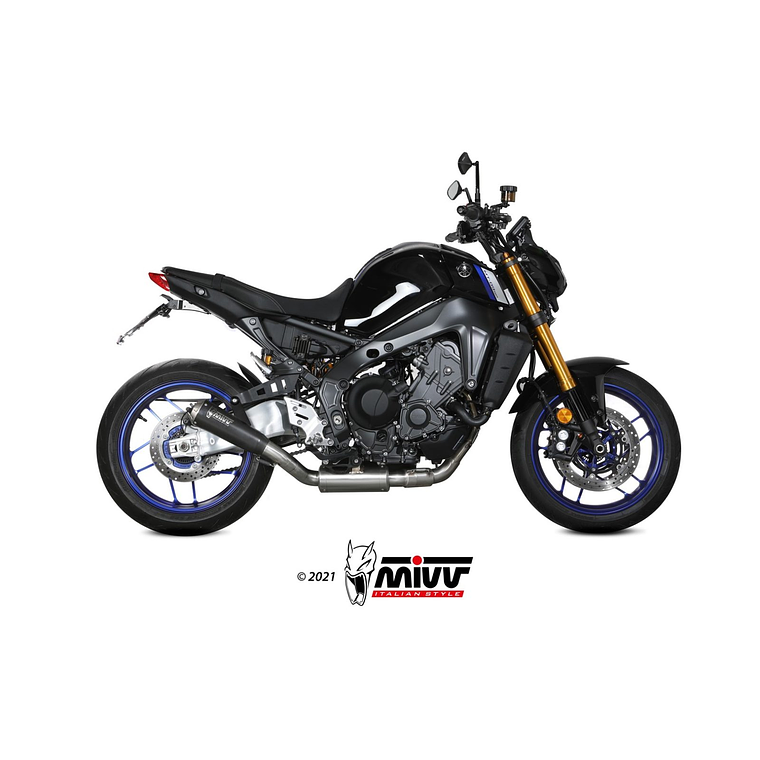 Escape MIVV X-M1 BLACK INOX Preto Yamaha MT-09 / SP 2021-2023 1