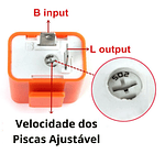 Relé 2 Pinos c/ Velocidade Ajustável para Piscas LED