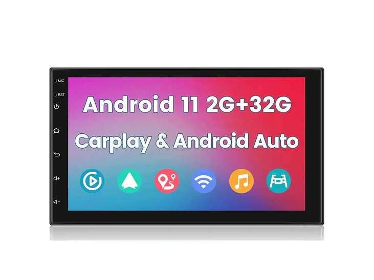 Autorrádio 2DIN Android 11 Universal 2GB 32GB - WIFI Bluetooth GPS 1