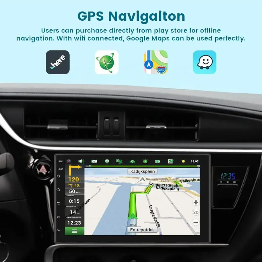 Autorrádio 2DIN Android 11 Universal 2GB 32GB - WIFI Bluetooth GPS 3