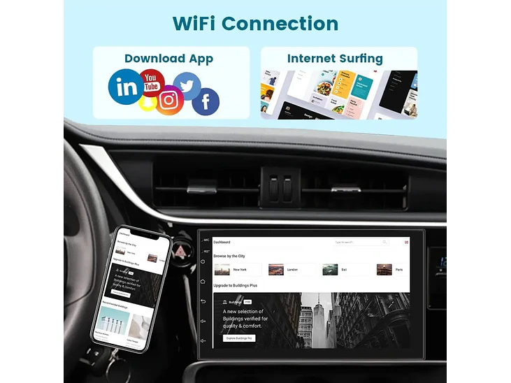 Autorrádio 2DIN Android 11 Universal 2GB 32GB - WIFI Bluetooth GPS 4