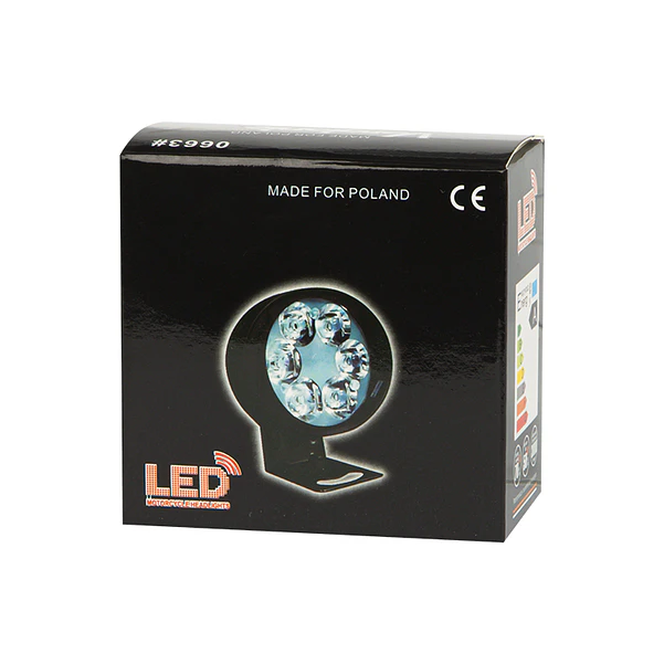 Farol de Trabalho de Carro 6 LED 12W 2
