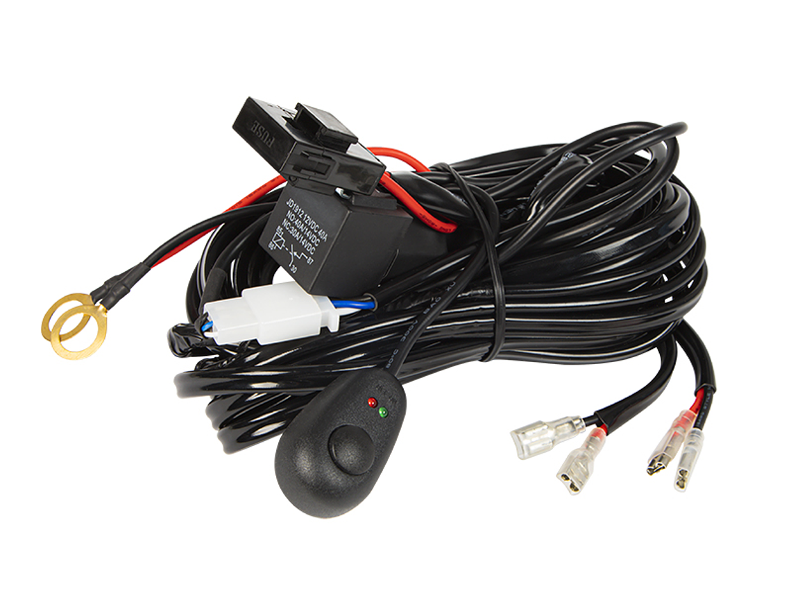 Kit Cabos Instalação Barra LED Offroad c/ Switch ON/OFF 1