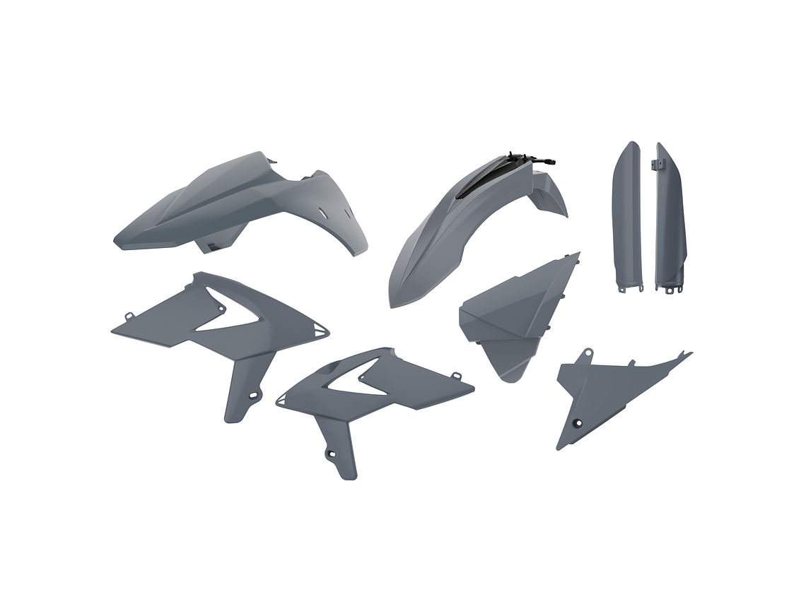 Kit Plásticos Beta RR 250/300 2T 350/400/450 4T 2013-2017 (Nardo Grey) 1