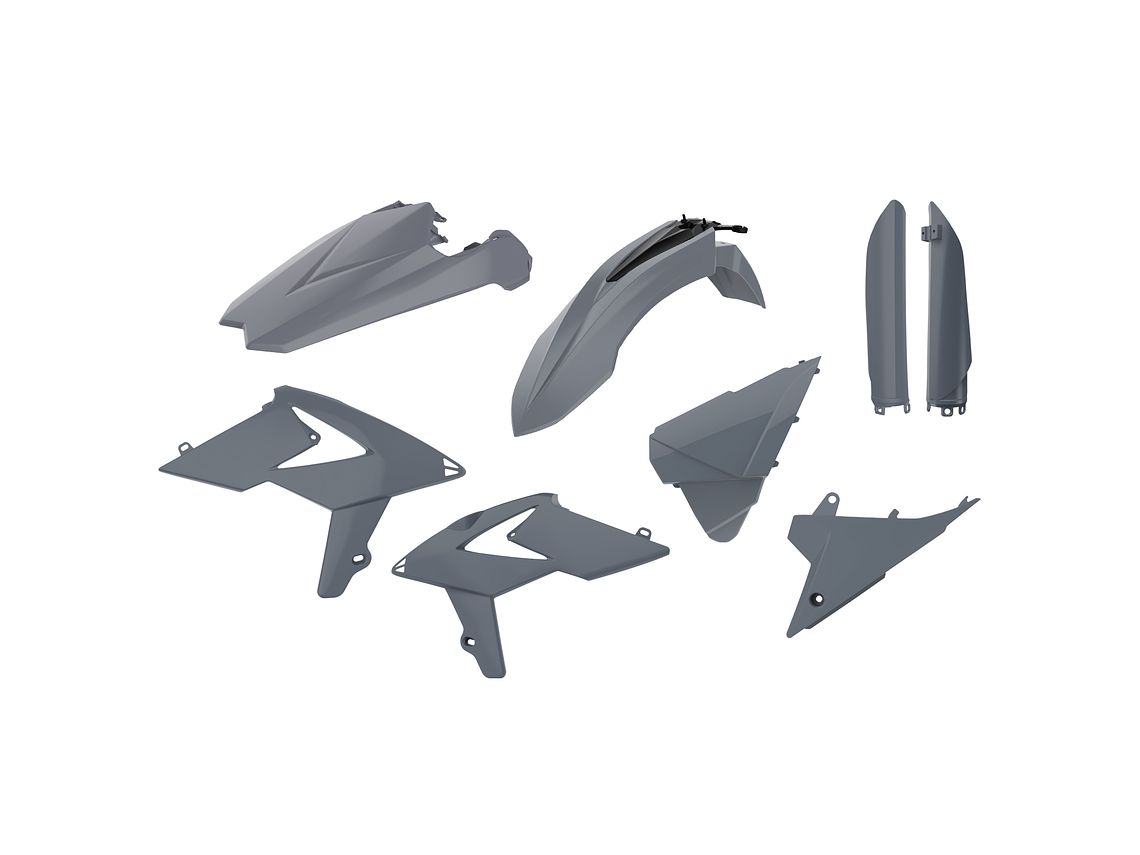 Kit Plásticos Beta RR 250/300 2T 350/400/450 4T 2018 (Nardo Grey) 1