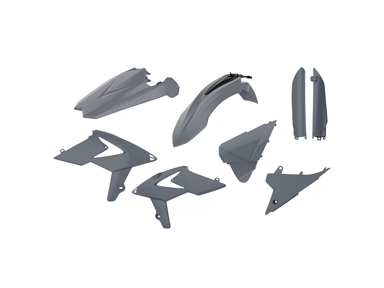 Kit Plásticos Beta RR 250/300 2T 350/400/450 4T 2018 (Nardo Grey) 1
