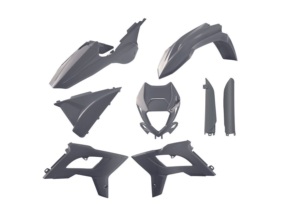 Kit Plásticos Restyling Beta RR 2T/4T 2018/2019 (Nardo Grey) 1