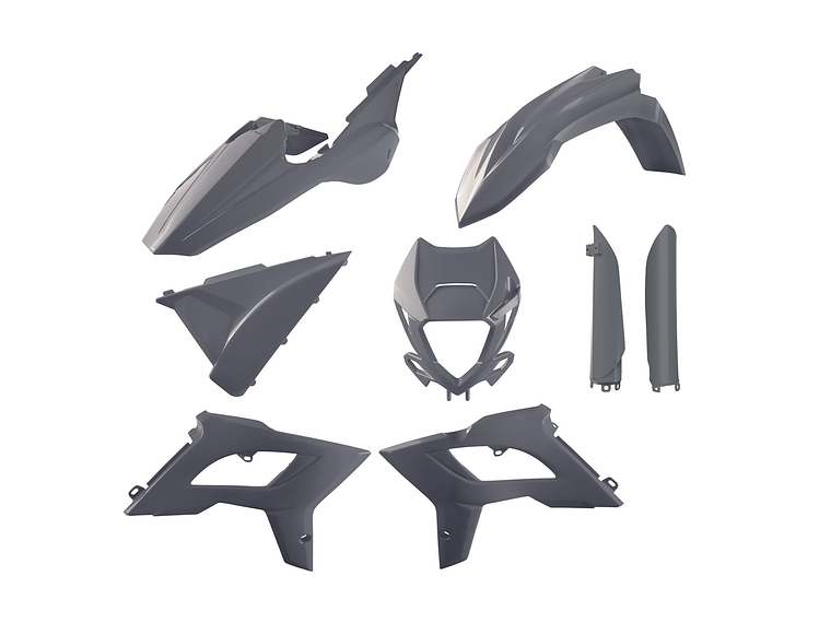Kit Plásticos Restyling Beta RR 2T/4T 2018/2019 (Nardo Grey) 1