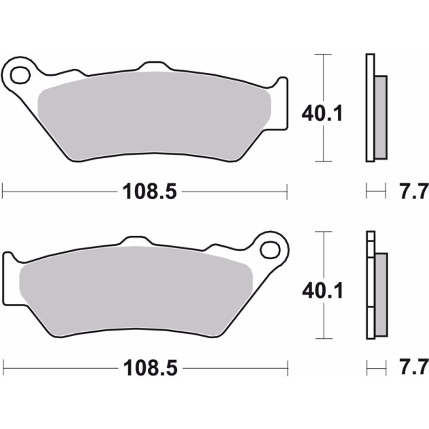 Pastilhas de Travão Sinterizadas Brembo 07BB03SP 2