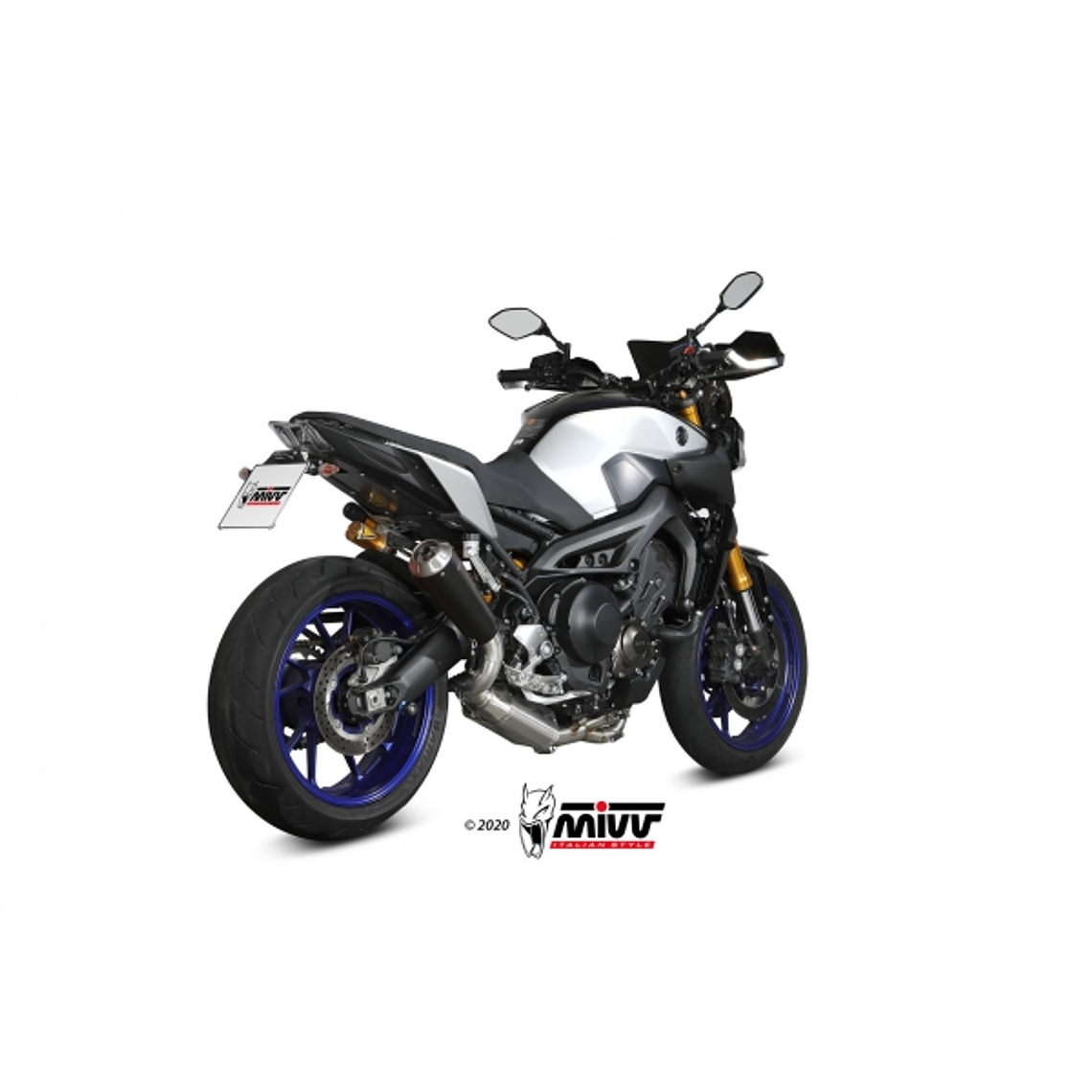 Escape MIVV X-M1 Inox Preto Yamaha MT-09 / SP 2013-2020 2
