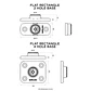 Base Retangular 360 2 Furos Quad Lock  - thumbnail 2