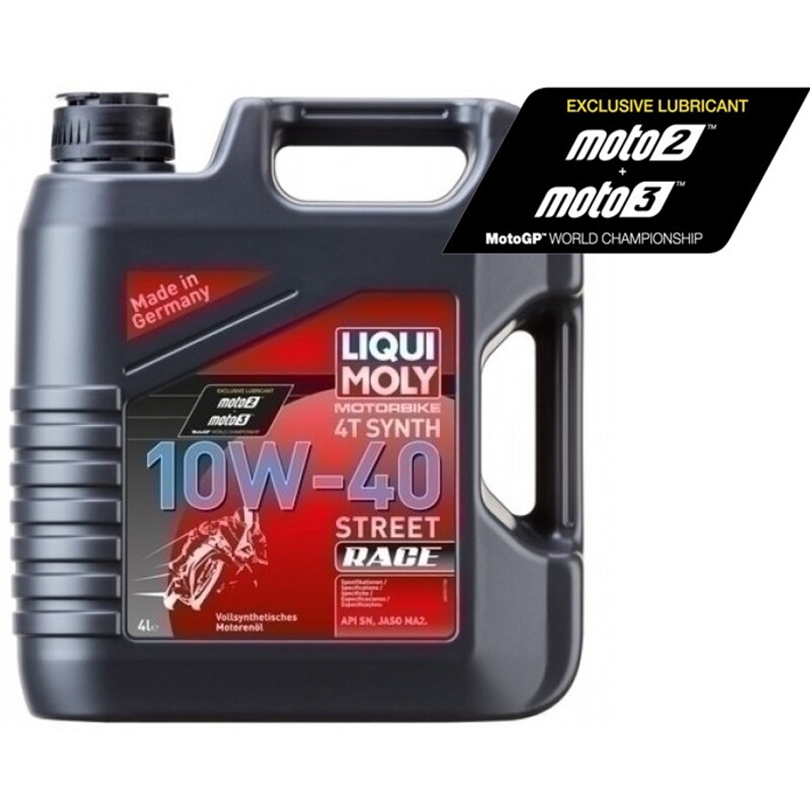 Óleo de Motor Liqui Moly 100% Sintético Street Race 10W40 4L 1