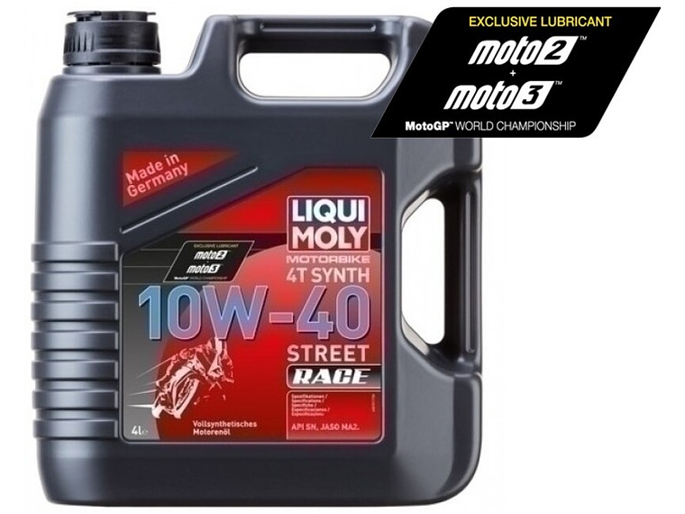 Óleo de Motor Liqui Moly 100% Sintético Street Race 10W40 4L 1