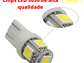 Lâmpada LED T10 W5W 5 SMD 5050 12V Branca 6000K - Thumbnail 2