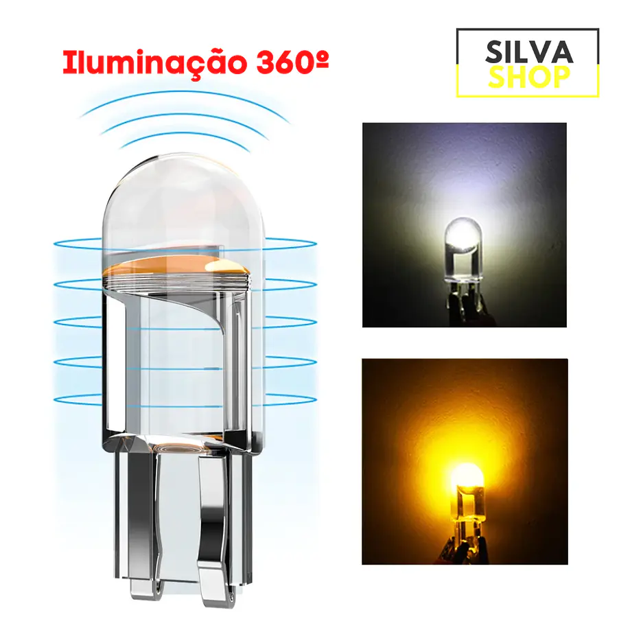 Lâmpada LED T10 Luz Interior/Mínimos  3