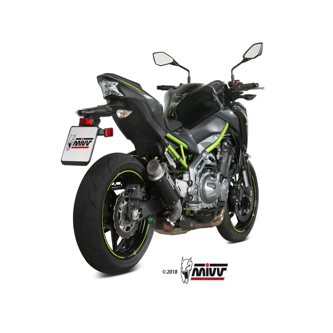 Escape MIVV GP Pro Carbono Kawasaki Z900 2017-2019 2