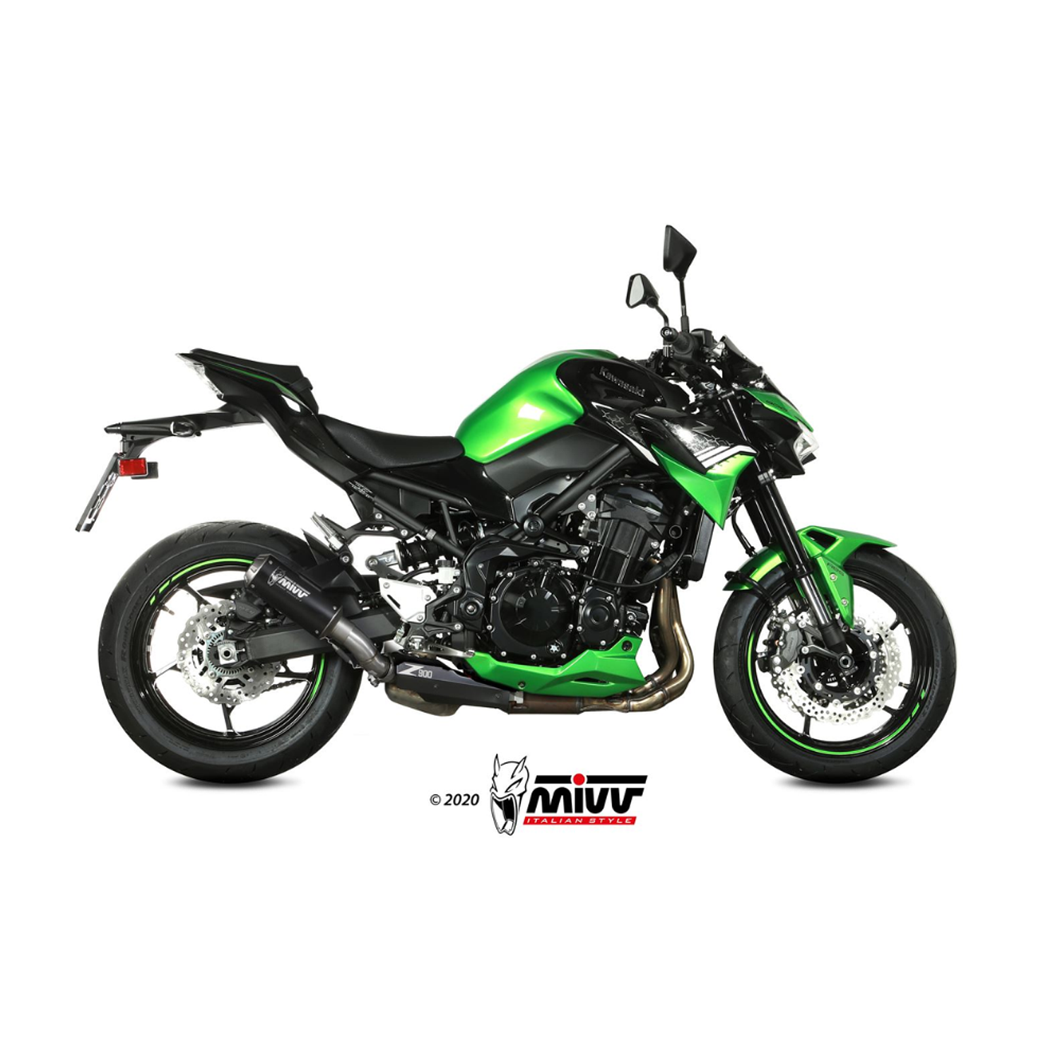 Escape MIVV MK3 Preto Kawasaki Z900 2020-2023 1