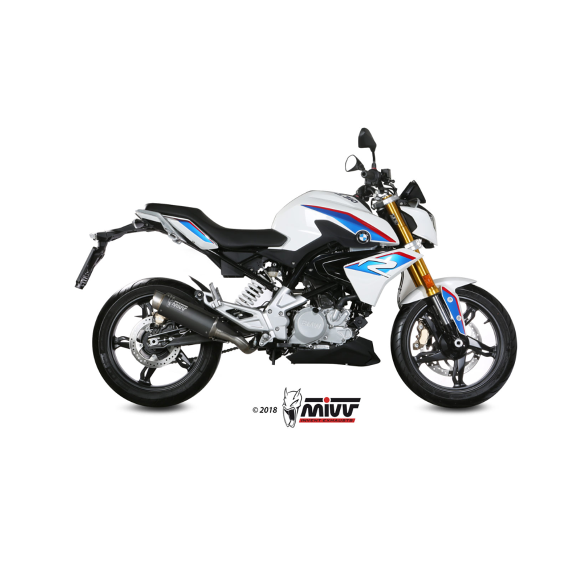 Escape MIVV GP Pro Preto BMW G 310 R 2018-2021  1