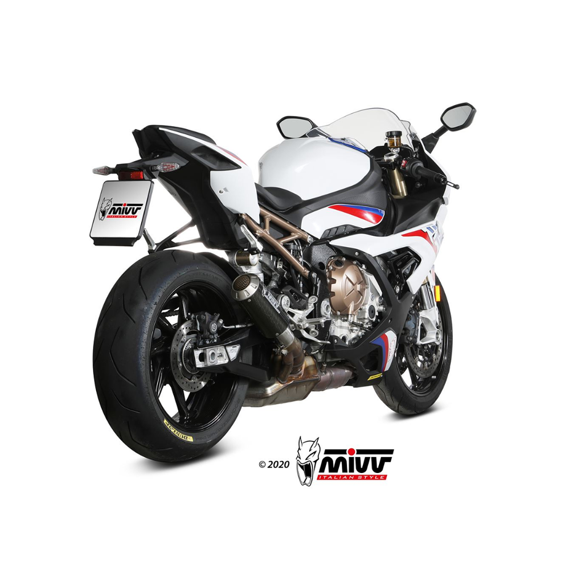 Ponteira MIVV MK3 Carbono BMW S 1000 RR 2019-2024 2