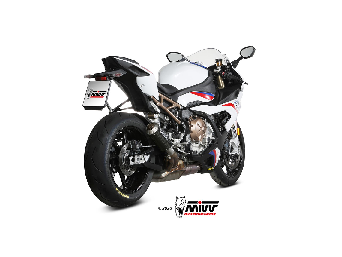 Ponteira MIVV MK3 Carbono BMW S 1000 RR 2019-2024 2