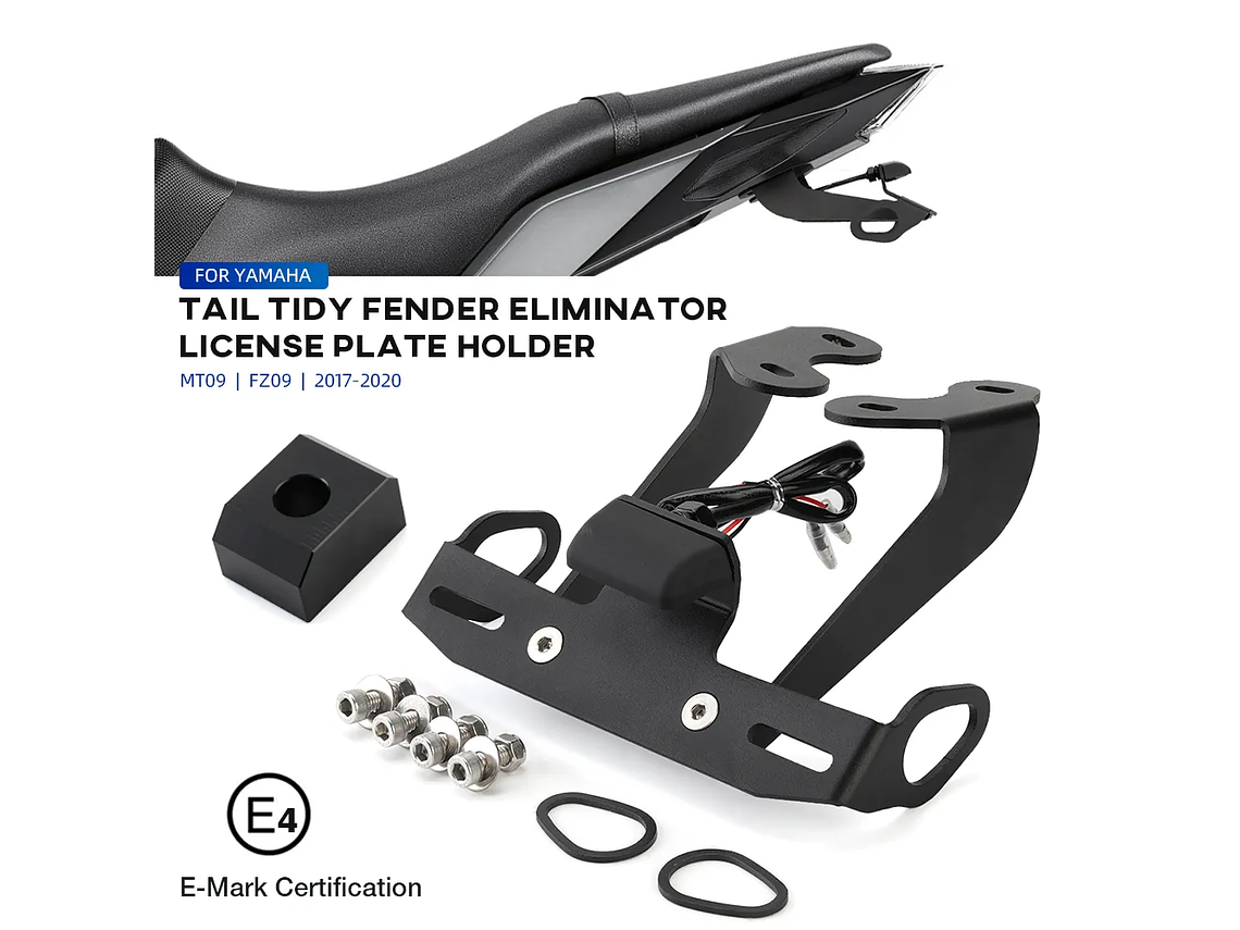 Suporte de Matrícula Curto Yamaha MT-09 2017-2020 1