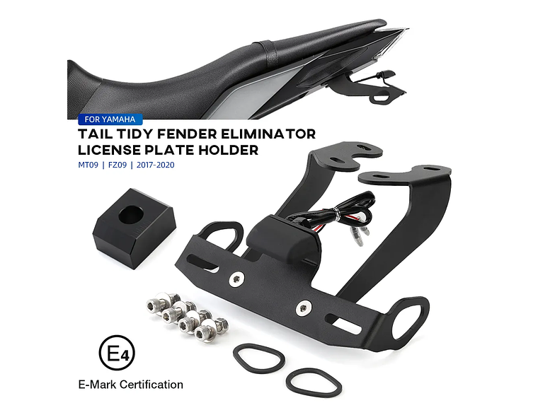Suporte de Matrícula Curto Yamaha MT-09 2017-2020 1